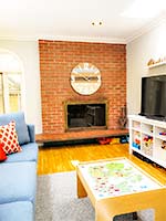 35 Keller Drive - Fireplace in Family Room