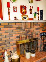 9 South Park Street - Family Room Masonry Fireplace