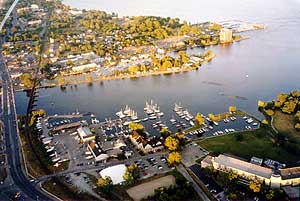 Belleville Harbour from the RE/MAX Balloon 1
