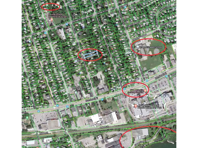 159 Bleecker Avenue - Lot Lines & Area Map